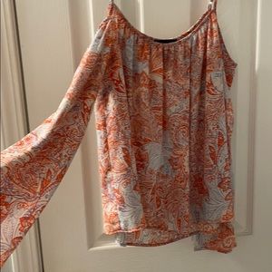 Off the shoulder Aqua top